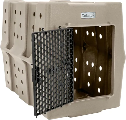 Vista 20 de Dakota 283 Crate - Cajón canino resistente y duradero, perrera económica (oliva, grande)