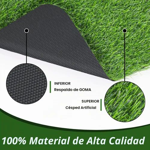 Vista 4 de LINLA Alfombra de césped artificial para puerta de 32 x 20 pulgadas