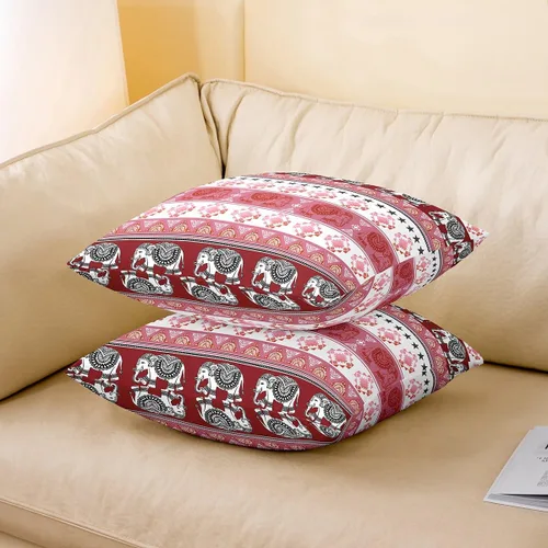 Vista 109 de Guitar Print Double Sides Print Pillow Covers 16"x16",Music Themed Bass Instruments Pillowcase Soft Square Cushion Cases,Rustic Music Score Note