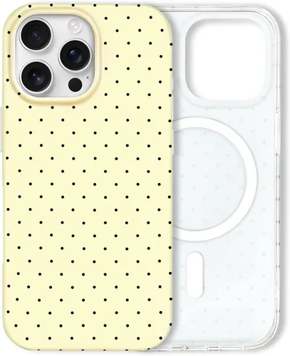 Vista 100 de Hython Funda para iPhone Air, diseño estético de lunares lindos, funda simple de 6.5 pulgadas, delgada, antiarañazos, parachoques de TPU suave, a