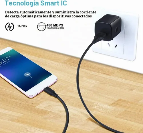 Vista 4 de Cargador de pared USB, bloque de carga, paquete de 3 cajas de cubo de carga de 1A/5V, enchufe de cargador USB de un solo puerto para iPhone 17e 17