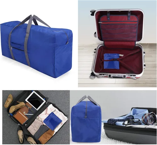 Vista 5 de REDCAMP - Bolsa de lona extra grande de 31 pulgadas, plegable A- azul oscuro