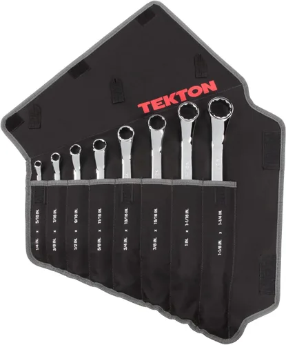 Vista 20 de TEKTON Juego de 5 llaves de caja con desvío de 45 grados con organizadores modulares (1/4-13/16 pulgadas) WBE95101