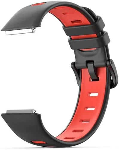 Vista 2 de Correa deportiva compatible con Huawei Band 7, KangPlus - Correa de repuesto deportiva de silicona ajustable y cómoda compatible con Huawei Band 7