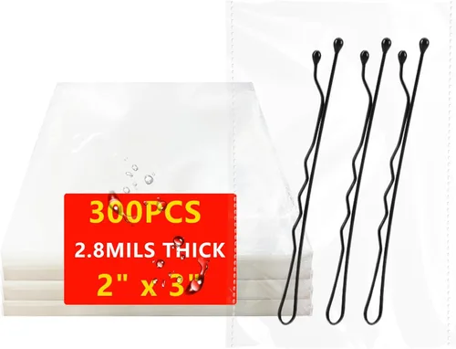 Vista 7 de DaTpuik 100 bolsas de celofán autosellantes de 4 x 6 pulgadas, bolsas transparentes para galletas, bolsa de celofán resellable para embalaje