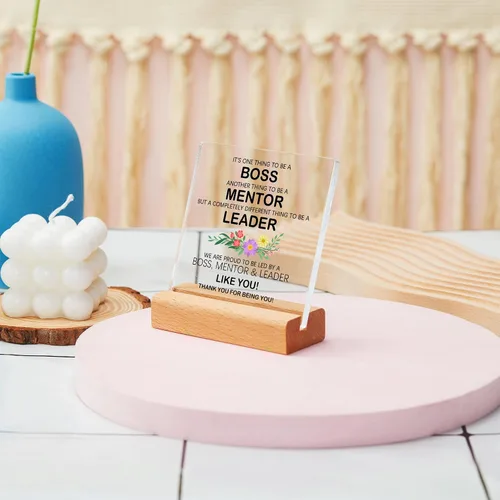 Vista 4 de Regalos de jefe para hombres y mujeres, regalos para decoración de escritorio de oficina jefe, regalos de despedida de jubilación para supervisor