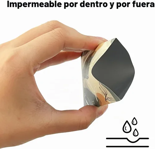 Vista 3 de Fundas de bloqueo RFID (10 fundas de bloqueo RFID, 5 diseños únicos) Juego de estuches de viaje con protección contra robo de identidad
