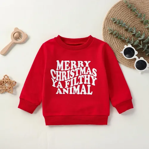 Vista 6 de YINGISFITM Sudadera de manga larga con cuello redondo para bebé, niña, niño, Navidad, suéter de manga larga, ropa de otoño