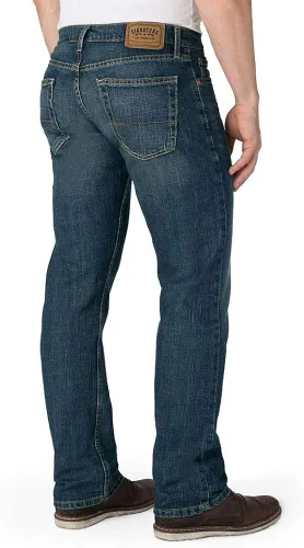 Vista 3 de Signature by Levi Strauss & Co. Gold Label - Pantalones de mezclilla rectos para mujer.