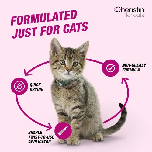 Vista 7 de Cheristin Tratamiento y prevención de pulgas para gatos Tratamiento tópico de pulgas de acción rápida para gatos de más de 1.8 libras 1 unidad