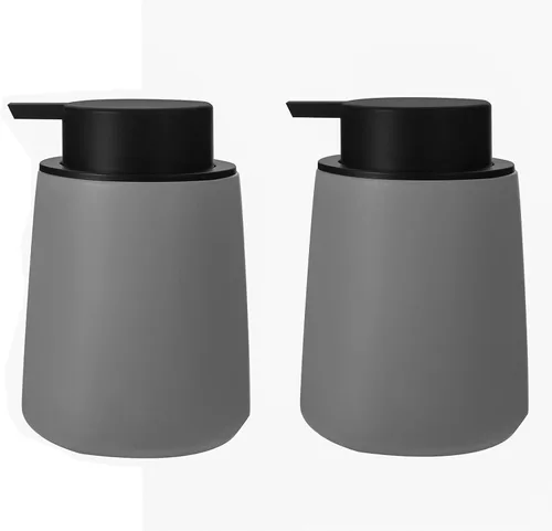 Vista 8 de Dispensador de jabón de manos espumoso, tarro de cerámica, dispensador de jabón para platos de baño y cocina, botella de líquido para champú, gel