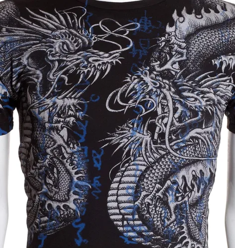 Vista 4 de Xtreme Couture by Affliction Camiseta Hombre Double UP Negro