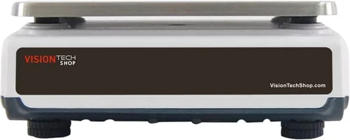Vista 4 de VisionTechShop TVC-6 Báscula de conteo para piezas y monedas, Lb/Kg conmutable, capacidad de 6 libras, legibilidad de 0.0002 libras