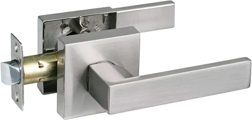 Vista 9 de NEWBANG Manija de palanca de puerta sólida con acabado negro mate