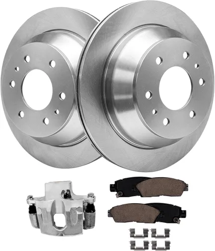 Vista 91 de Detroit Axle - Rotores de freno para Nissan NV2500 NV3500 NV1500 NV1500 2012-2021, repuesto de rotores de freno de disco: rotor delantero de 14.17