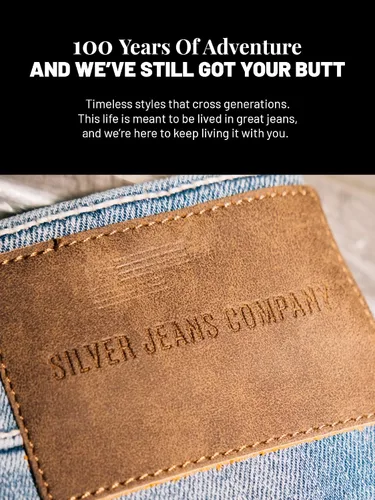Vista 8 de Silver Jeans Co. Jeans Suki de tiro medio con corte de bota para mujer