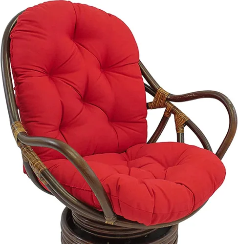 Vista 13 de Cojines basculantes de repuesto para exteriores e interiores, suaves, gruesos, lavables, de sarga sólida, giratorios, con almohada para silla