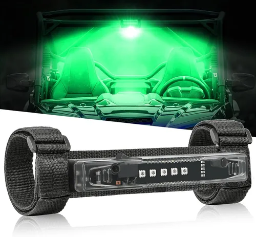 Vista 8 de Luz de cúpula UTV, OFFROADTOWN Roll Bar Cage Mount Luces interiores de cúpula alimentadas por batería, universal para UTV RZR SXS Ranger Polaris