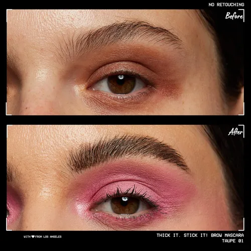 Vista 3 de NYX PROFESSIONAL MAKEUP Thick It Stick It Máscara Engrosante para Cejas, Gel para Cejas - Taupe