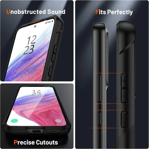 Vista 13 de Jeylly Compatible con Samsung Galaxy A22 5G Funda, Funda Samsung A22 5G con 2pcs protectores de pantalla de vidrio templado