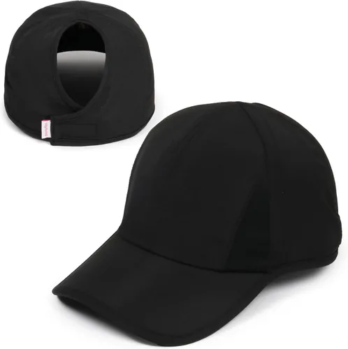 Vista 14 de Ponyflo Gorra de béisbol con coleta para mujer - Gorras con coleta para mujer, gorra con coleta para cabello rizado, gorra de béisbol para mujer