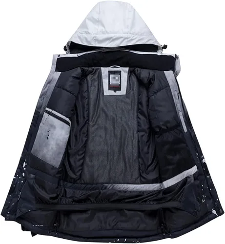 Vista 4 de Conjunto de pantalones gruesos y cálidos para mujer, para esquí, snowboard, chaqueta