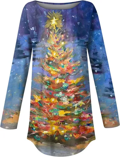 Vista 4 de JJHAEVDY Moda de otoño 2023 para mujer, color sólido, manga larga, cuello redondo, ligero, sudaderas de invierno
