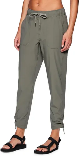 Vista 2 de Avalanche Pantalón de tobillo tejido para mujer, transpirable, de secado rápido, para exteriores, con bolsillos