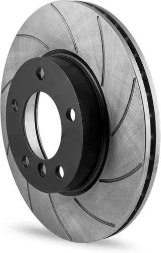 Vista 3 de Grooves GT Sport - Rotores de disco de freno compatibles con DAEWOO SSANGYONG KORANDO KJ 1996-2706GVS - Delantero - ventilado - Agujeros 6