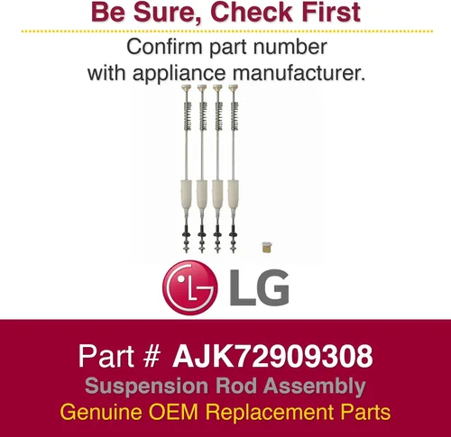 Vista 2 de LG AJK72909308 Conjunto de varilla de suspensión original OEM para lavadoras LG