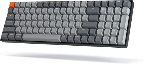 Vista 8 de Keychron K4 96% diseño 100 teclas inalámbrico Bluetooth 5.1teclado mecánico USB con cable Gateron G Pro azul interruptor retroiluminación LED blanca