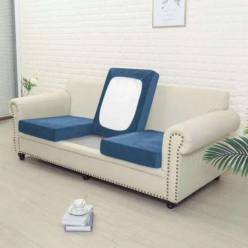 Vista 51 de Jonuiony Funda universal para sofá resistente al desgaste, fundas de terciopelo elástico para cojines separados para sofá, fundas de sofá