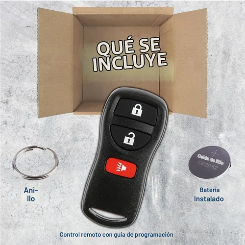 Vista 3 de KeylessOption Llavero para Nissan Titan Rogue Infiniti Remote 2002 2003 2004 2005 2006 2007 2008 2009 2010 2011 2012 2013 2014 2015 2016 2017, 3