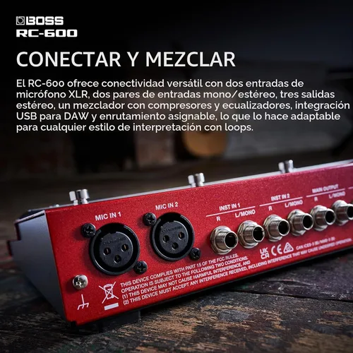 Vista 6 de BOSS RC-600 Estación de Loop Basada en Piso para Músicos de Loop Características Evolucionadas y Funciones Personalizables Calidad de Sonido