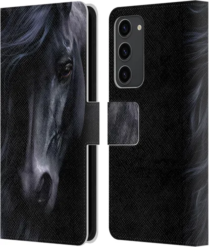 Vista 353 de Head Case Designs Officially Licensed Laurie Prindle A Morgan Christmas Western Stallion Leather Wallet Case Compatible with Samsung Galaxy A07 4G