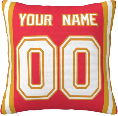 Vista 16 de Fundas de almohada personalizadas decorativas con nombre y número, fundas de almohada cuadradas para sofá, dormitorio, silla de automóvil