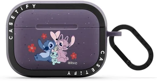 Vista 30 de CASETiFY AirPods Pro (1ª/2ª Gen) Estuche Bounce con Anillo [Colaboración Frozen] - Copo de Nieve de Anna - Taupe Mate