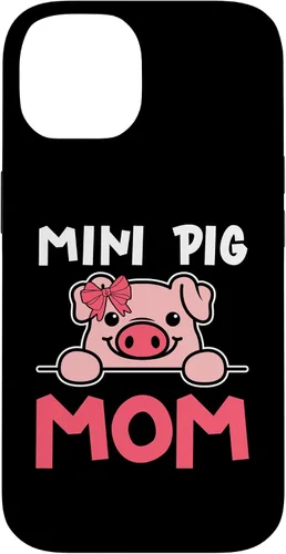 Vista 4 de Cute Mini Pig Mom Miniature Pig Owner Women Case for iPhone 16