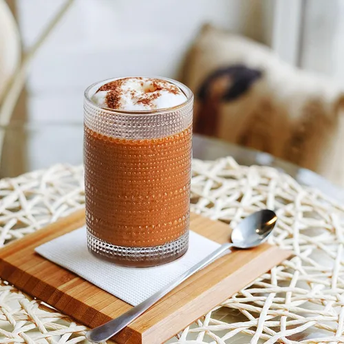 Vista 3 de Vasos de vidrio de 15 onzas con tapas y pajitas, cristalería vintage en relieve para whisky, cóctel, cerveza, taza de café helado con tapa