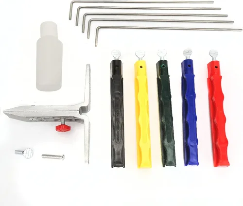 Vista 9 de Kit de afilador de cuchillos de ángulo fijo, sistema de afilado de cocina para uso doméstico con fácil control de ángulo