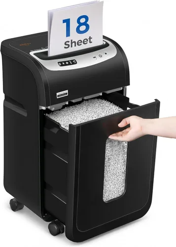 Vista 8 de VidaTeco - Trituradora de papel de microcorte de 18 hojas para oficina