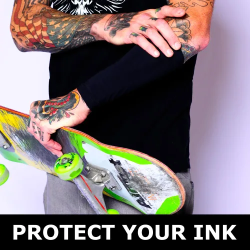 Vista 5 de Tat2X, manga para cubrir tatuajes Ink Armor Premium, manga para antebrazo de 9 pulgadas (manga simple)