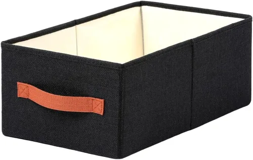 Vista 15 de ALYER Organizador de almacenamiento plegable de tela con asas, contenedor para dormitorio, oficina, armario, bebés, guardería, juguetes, libros
