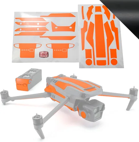 Vista 31 de WRAPGRADE Adhesivos parciales para DJI Mavic 3 / Mavic 3 Classic Accent Color (AIRFORCE SILVER)