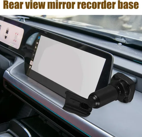 Vista 5 de GLEAVI Soporte de espejo retrovisor ajustable para cámara de salpicadero, seguridad mejorada del vehículo, fácil instalación, soporte de espejo