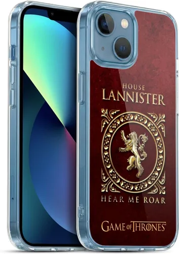 Vista 75 de Producto oficial de HBO Game of Thrones metálico Sigils Soft Gel Case para iPhone de Apple 7 Plus/8 PLUS, Lannister