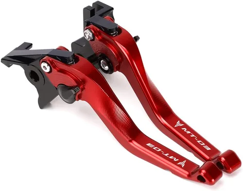 Vista 10 de Palancas de embrague de freno corto para motocicleta compatibles con Yamaha MT-03 2018-2022 2023 2024 2025 Palancas delanteras más cortas Manijas