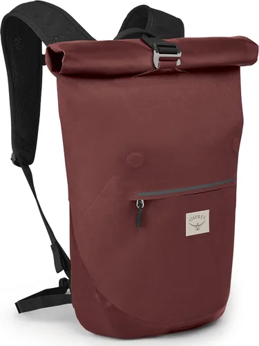 Vista 22 de Osprey Arcane Roll Top 18L Mochila impermeable para portátil, color rojo bellota