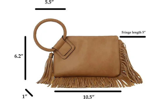 Vista 5 de Metro Muse Bolso de mano para mujer, cartera para la noche, de cuero vegano