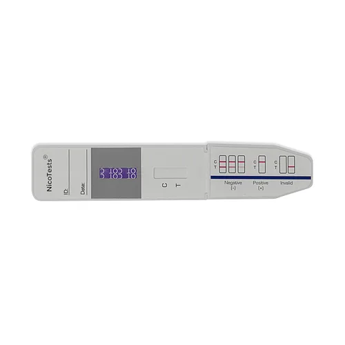 Vista 2 de Nicotina/Tabaco Kit de Prueba para Detección de Vapor, Empleo, Médico y Seguros - Paquete de 10 por NicoTests 200 Ng Test